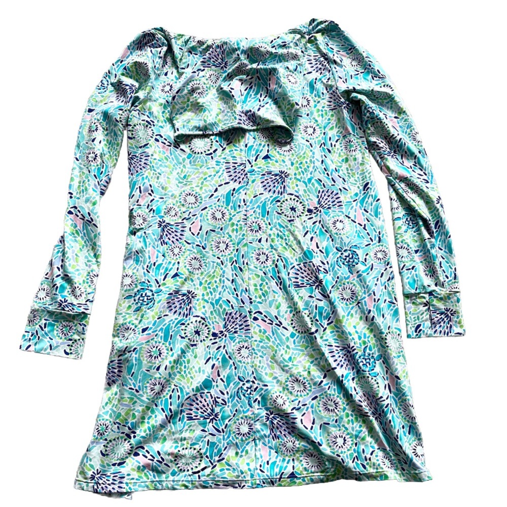 LILLY PULITZER UPF 50+ Lilshield Blue Ibiza Open Water ChillyLilly Allover - Picture 4 of 9
